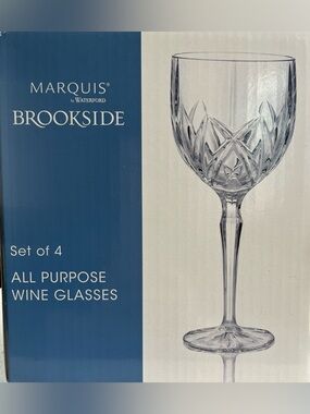 Marquis By Waterford Markham Goblet Set of 4, 13 oz, Clear